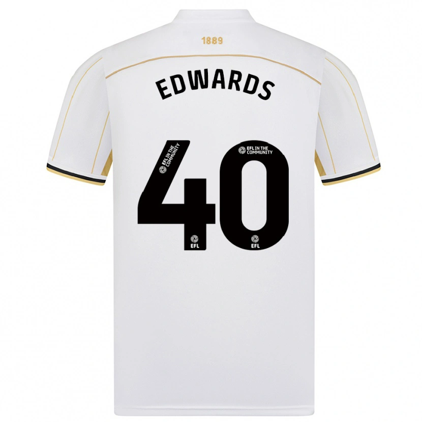 Danxen Kinder Liv Edwards #40 Weiß Gold Auswärtstrikot Trikot 2025/26 T-Shirt Schweiz