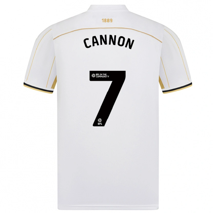 Danxen Kinder Tom Cannon #7 Weiß Gold Auswärtstrikot Trikot 2025/26 T-Shirt Schweiz