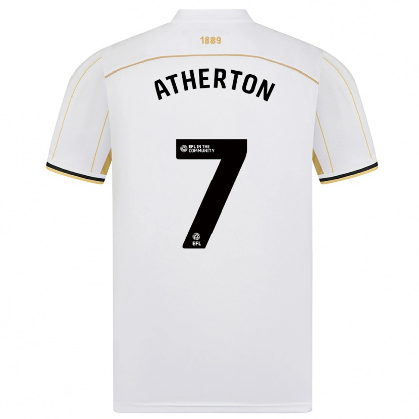 Danxen Kinder Alfie Atherton #7 Weiß Gold Auswärtstrikot Trikot 2025/26 T-Shirt Schweiz