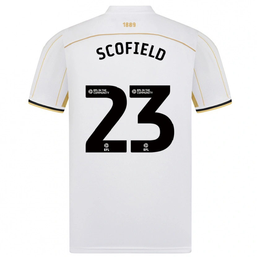 Danxen Kinder Connie Scofield #23 Weiß Gold Auswärtstrikot Trikot 2025/26 T-Shirt Schweiz
