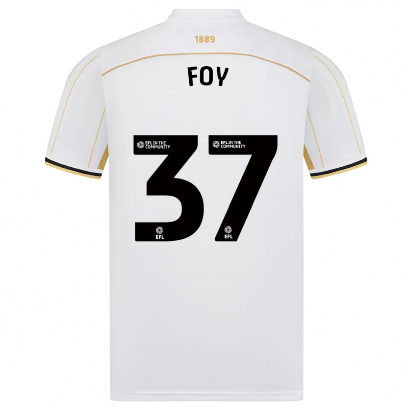Danxen Kinder Grace Foy #37 Weiß Gold Auswärtstrikot Trikot 2025/26 T-Shirt Schweiz