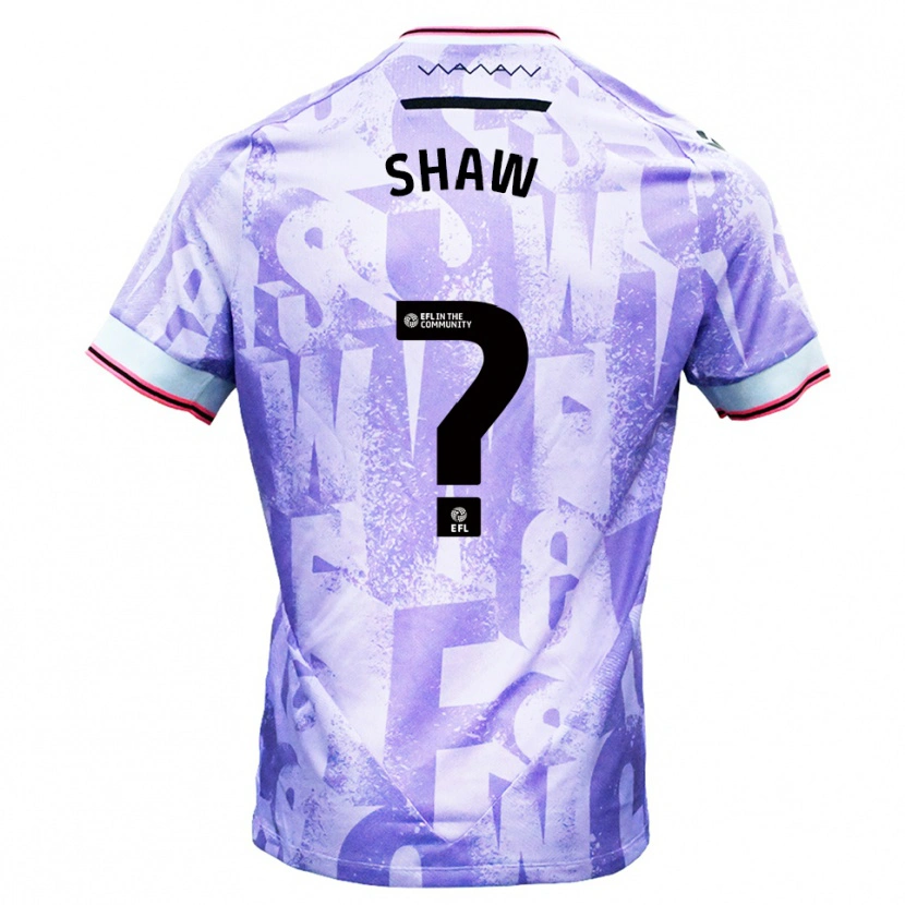 Danxen Kinder Ari-Jae Shaw #0 Lila Weiß Auswärtstrikot Trikot 2025/26 T-Shirt Schweiz