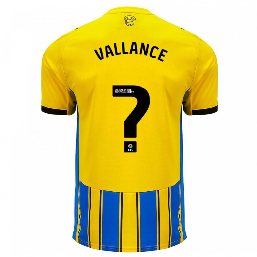Danxen Kinder Jake Vallance #0 Blau Gelb Auswärtstrikot Trikot 2025/26 T-Shirt Schweiz
