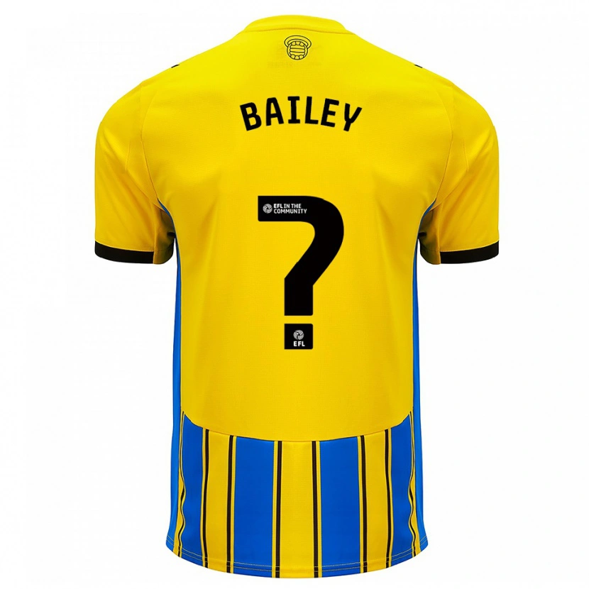 Danxen Kinder Isaac Bailey #0 Blau Gelb Auswärtstrikot Trikot 2025/26 T-Shirt Schweiz