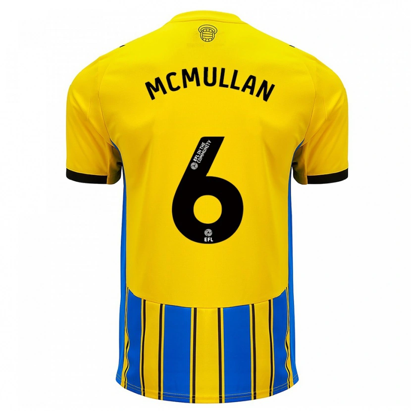 Danxen Kinder Korban Mcmullan #6 Blau Gelb Auswärtstrikot Trikot 2025/26 T-Shirt Schweiz