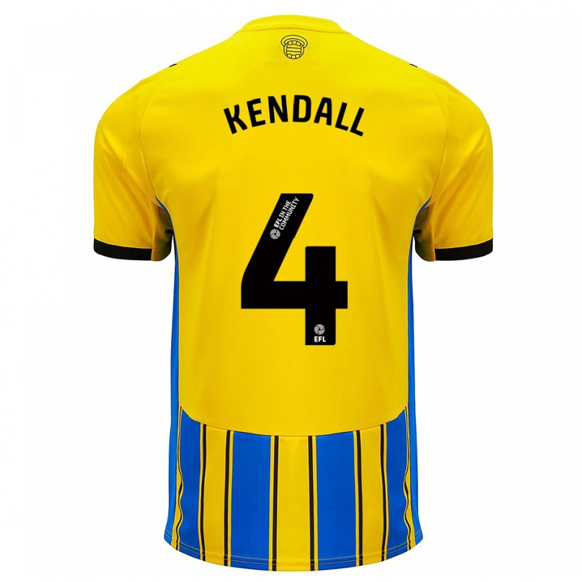 Danxen Kinder Lucia Kendall #4 Blau Gelb Auswärtstrikot Trikot 2025/26 T-Shirt Schweiz