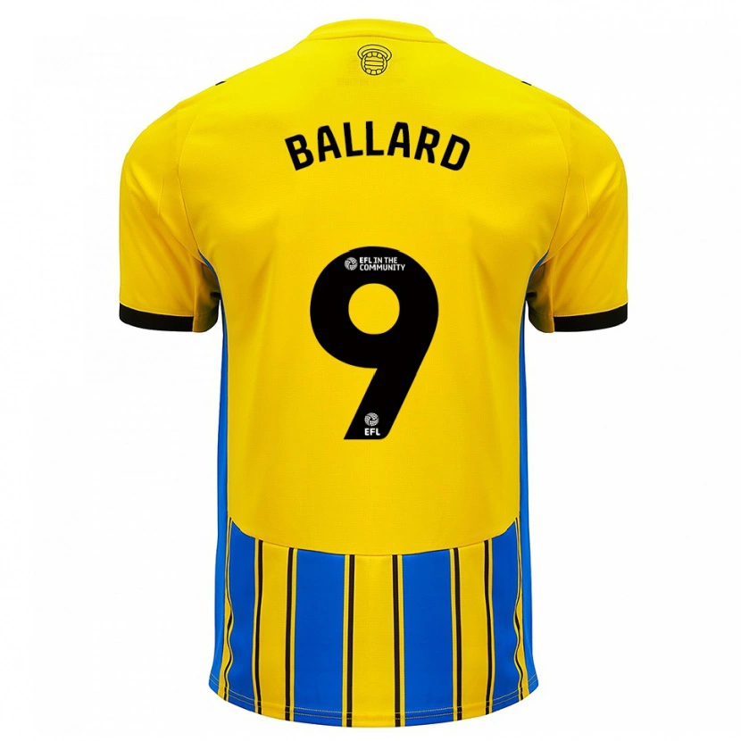 Danxen Kinder Dom Ballard #9 Blau Gelb Auswärtstrikot Trikot 2025/26 T-Shirt Schweiz