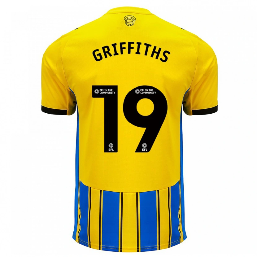 Danxen Kinder Alice Griffiths #19 Blau Gelb Auswärtstrikot Trikot 2025/26 T-Shirt Schweiz