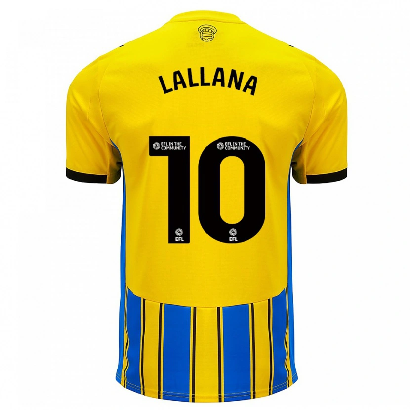 Danxen Kinder Adam Lallana #10 Blau Gelb Auswärtstrikot Trikot 2025/26 T-Shirt Schweiz
