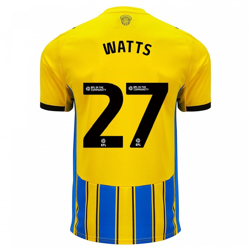 Danxen Kinder Isabel Watts #27 Blau Gelb Auswärtstrikot Trikot 2025/26 T-Shirt Schweiz
