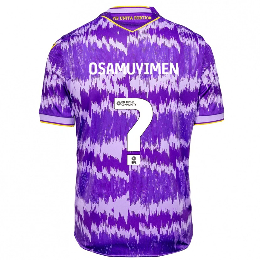 Danxen Kinder David Osamuyimen #0 Lila Gelb Auswärtstrikot Trikot 2025/26 T-Shirt Schweiz