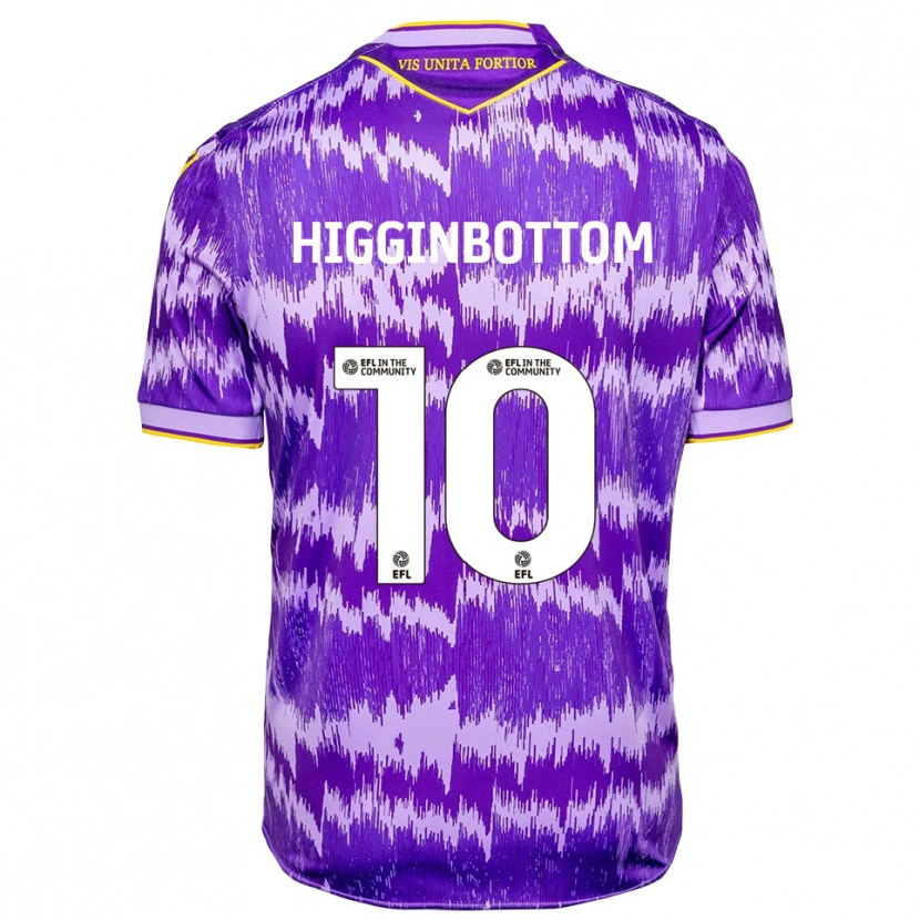Danxen Kinder Alice Higginbottom #10 Lila Gelb Auswärtstrikot Trikot 2025/26 T-Shirt Schweiz