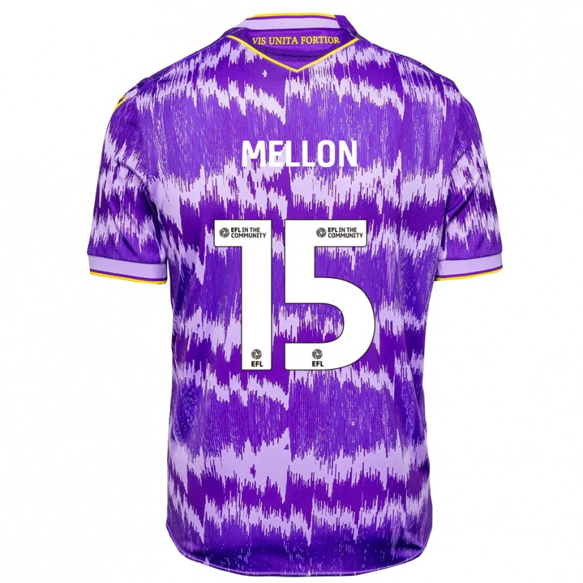 Danxen Kinder Luke Mellon #15 Lila Gelb Auswärtstrikot Trikot 2025/26 T-Shirt Schweiz