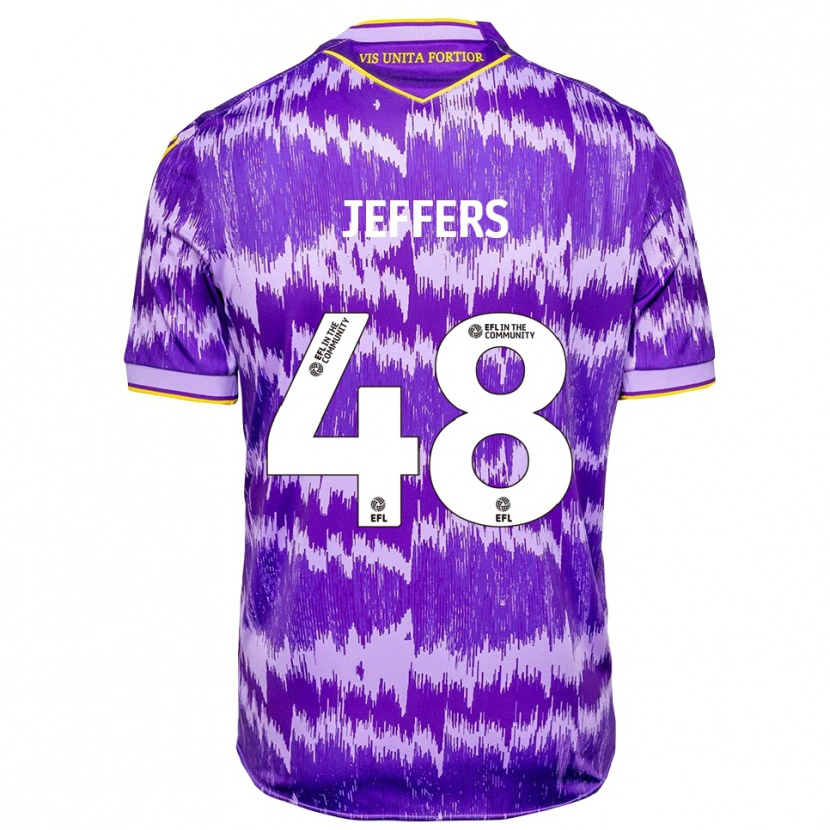 Danxen Kinder Keke Jeffers #48 Lila Gelb Auswärtstrikot Trikot 2025/26 T-Shirt Schweiz