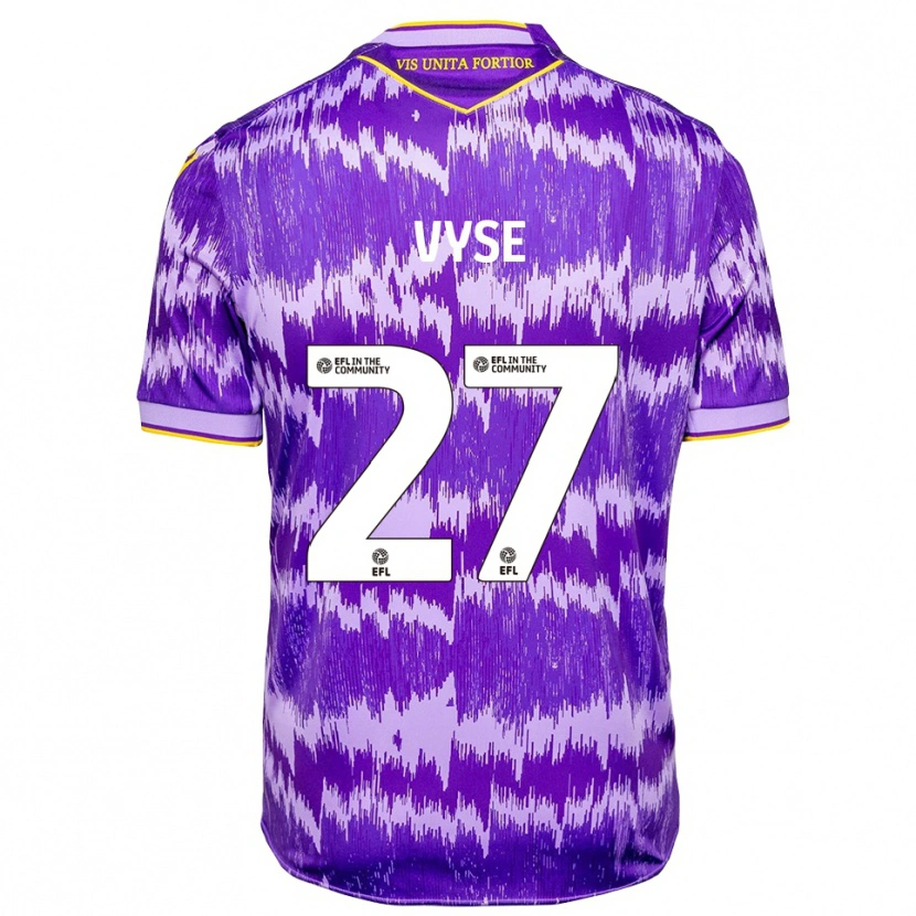 Danxen Kinder Ryah Vyse #27 Lila Gelb Auswärtstrikot Trikot 2025/26 T-Shirt Schweiz