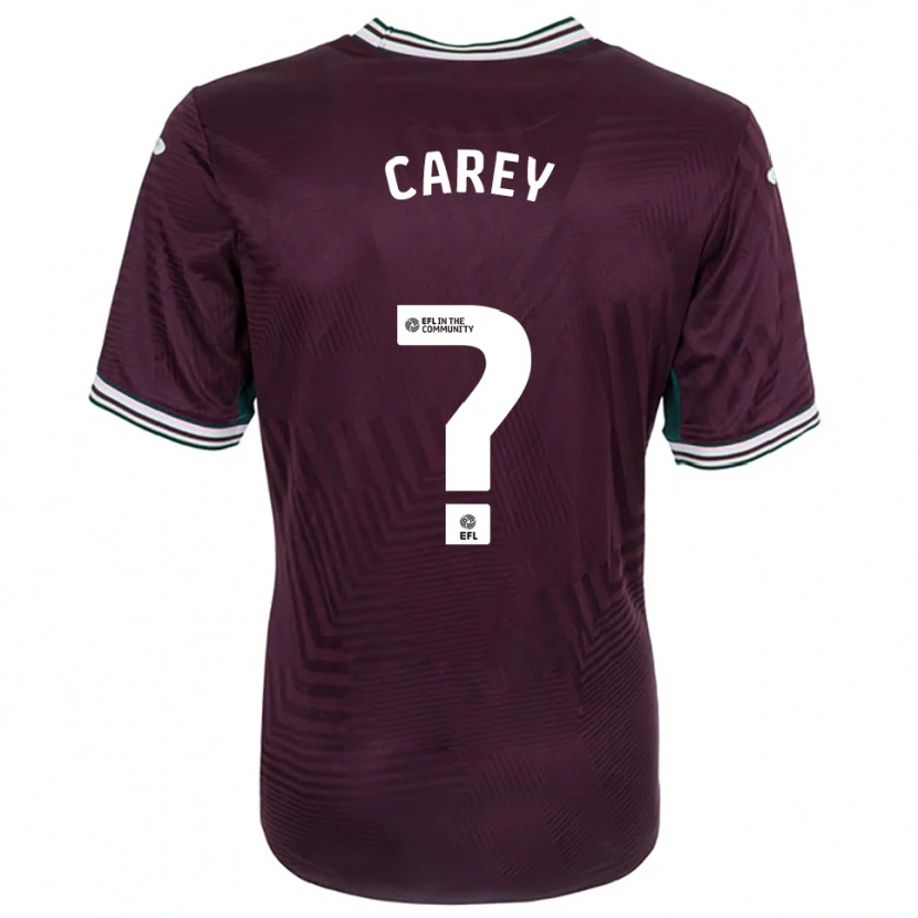 Danxen Kinder Joshua Carey #0 Rostrot Weiß Auswärtstrikot Trikot 2025/26 T-Shirt Schweiz