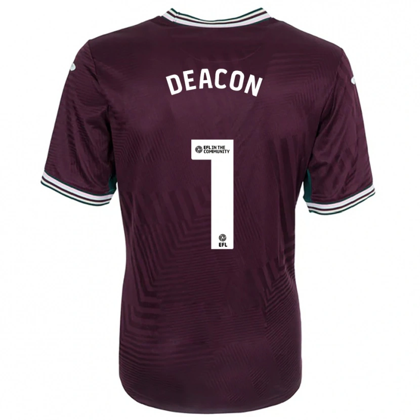Danxen Kinder Chelsea Deacon #1 Rostrot Weiß Auswärtstrikot Trikot 2025/26 T-Shirt Schweiz