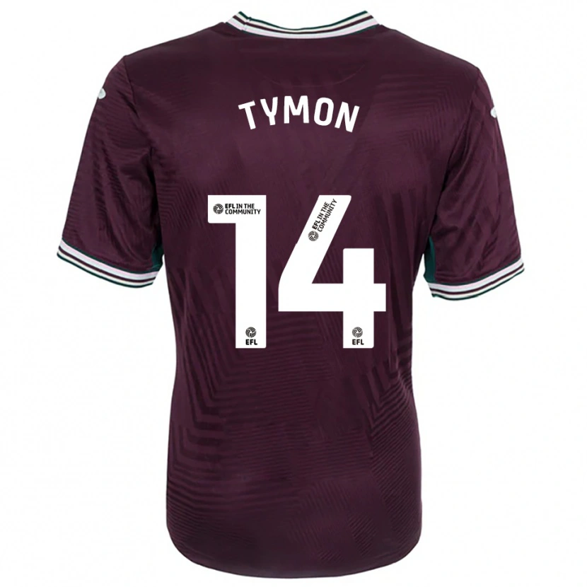 Danxen Kinder Josh Tymon #14 Rostrot Weiß Auswärtstrikot Trikot 2025/26 T-Shirt Schweiz