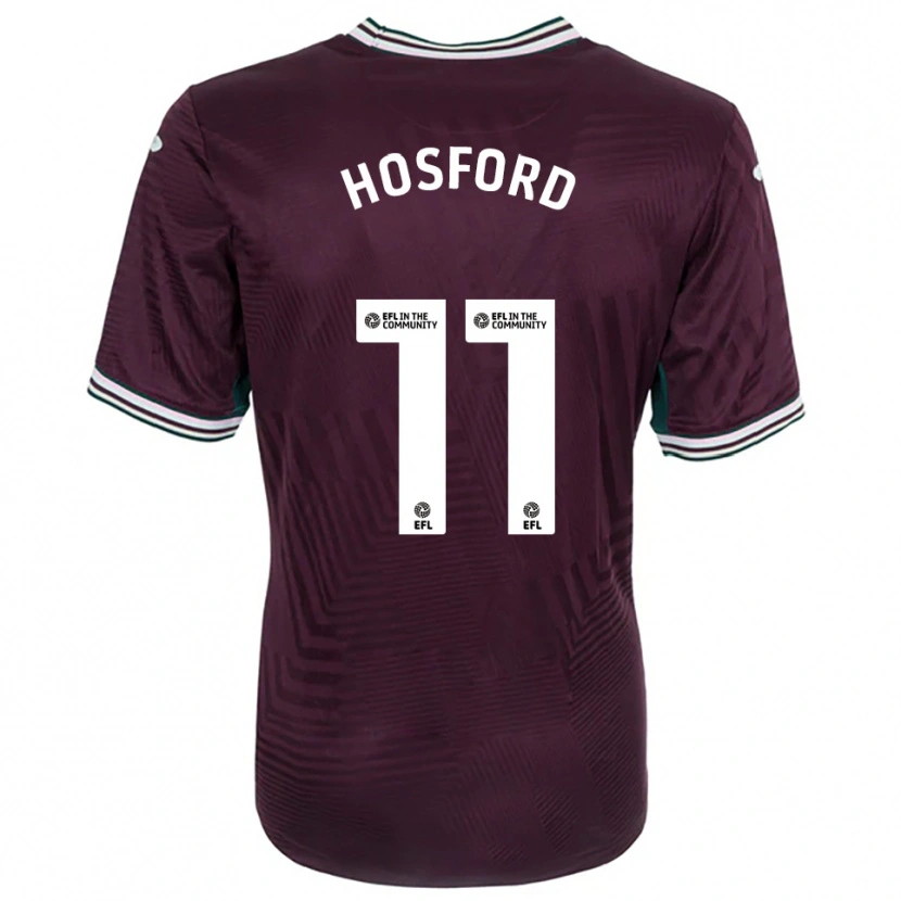 Danxen Kinder Katy Hosford #11 Rostrot Weiß Auswärtstrikot Trikot 2025/26 T-Shirt Schweiz