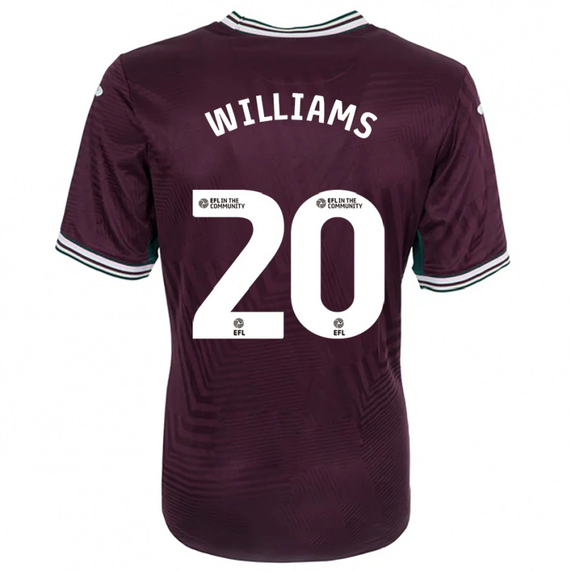 Danxen Kinder Caitlin Williams #20 Rostrot Weiß Auswärtstrikot Trikot 2025/26 T-Shirt Schweiz