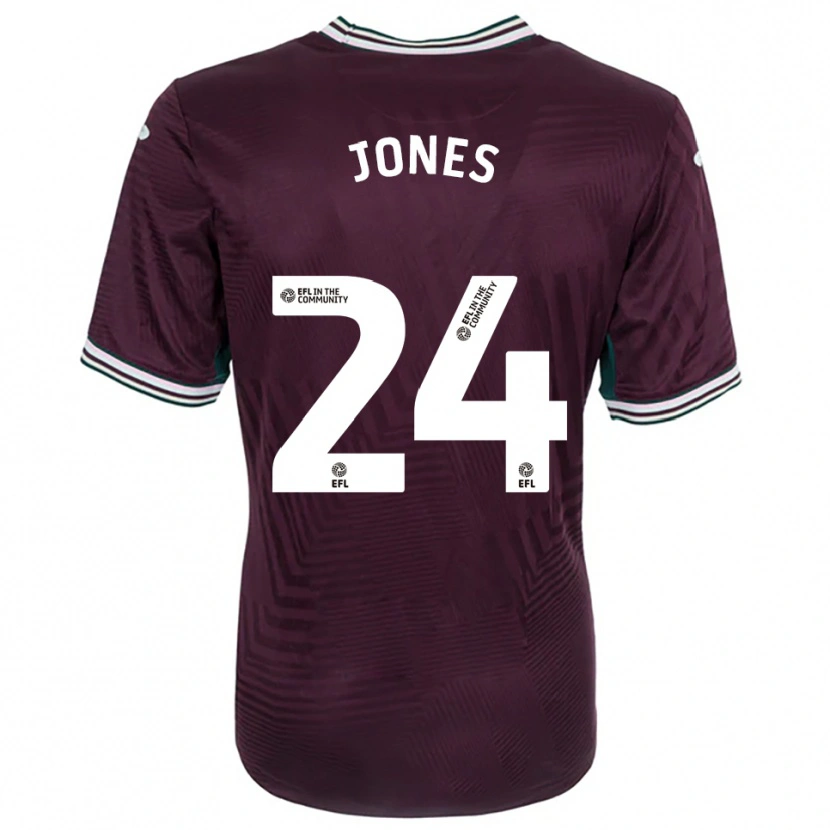 Danxen Kinder Nia Jones #24 Rostrot Weiß Auswärtstrikot Trikot 2025/26 T-Shirt Schweiz