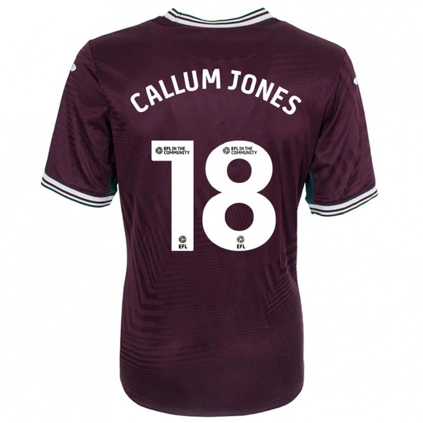 Danxen Kinder Callum Jones #18 Rostrot Weiß Auswärtstrikot Trikot 2025/26 T-Shirt Schweiz