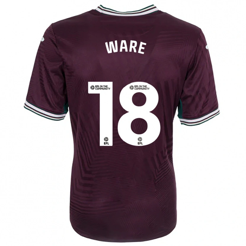 Danxen Kinder Phoebe Ware #18 Rostrot Weiß Auswärtstrikot Trikot 2025/26 T-Shirt Schweiz