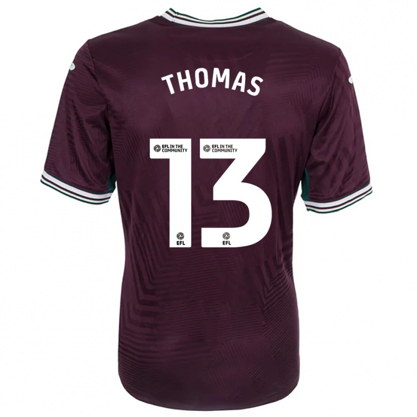 Danxen Kinder Elis Thomas #13 Rostrot Weiß Auswärtstrikot Trikot 2025/26 T-Shirt Schweiz