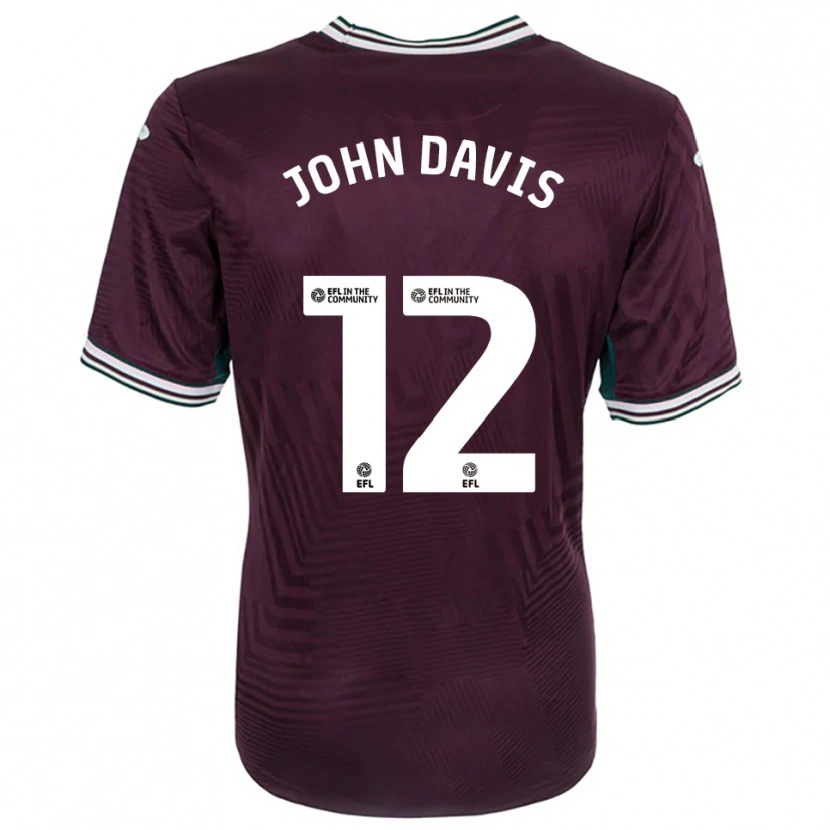 Danxen Kinder Stacey John-Davis #12 Rostrot Weiß Auswärtstrikot Trikot 2025/26 T-Shirt Schweiz