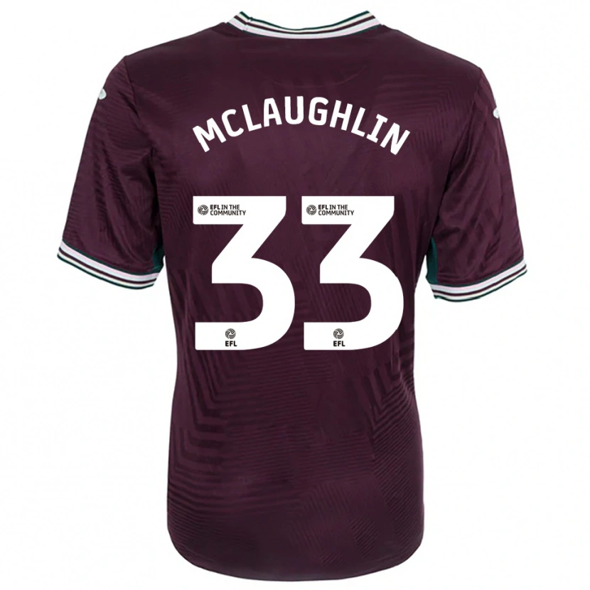 Danxen Kinder Jon Mclaughlin #33 Rostrot Weiß Auswärtstrikot Trikot 2025/26 T-Shirt Schweiz