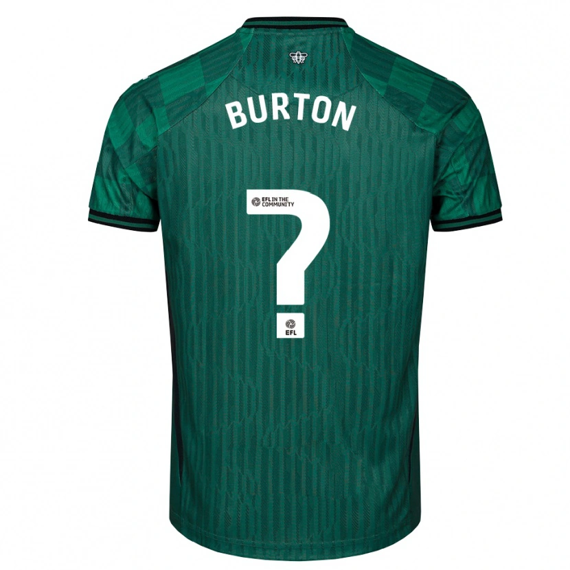 Danxen Kinder Aaron Burton #0 Grün Schwarz Auswärtstrikot Trikot 2025/26 T-Shirt Schweiz