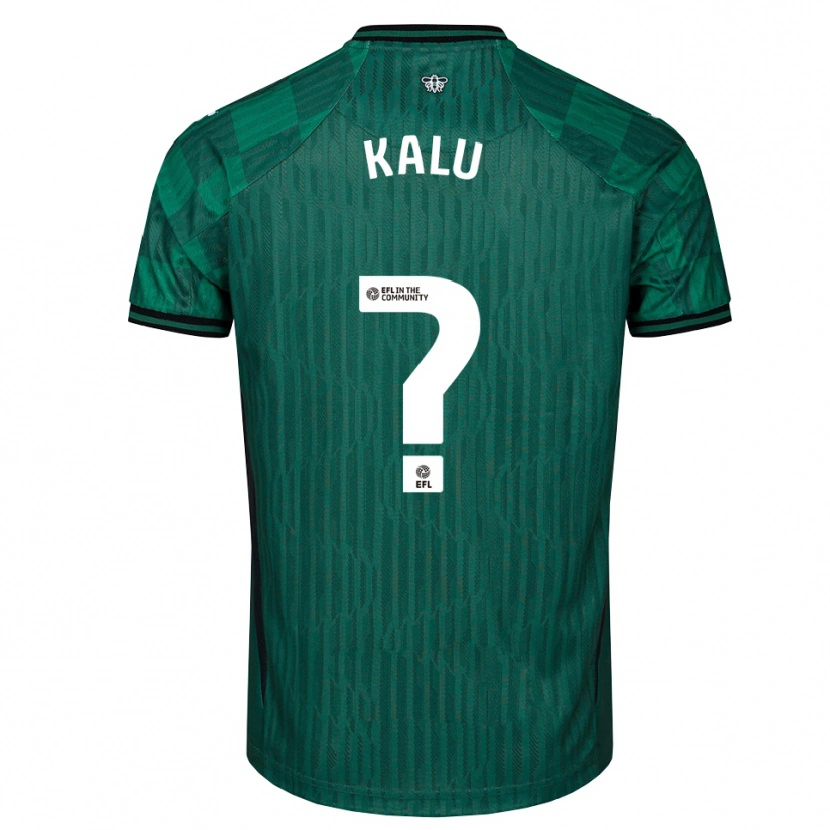 Danxen Kinder Samuel Kalu #0 Grün Schwarz Auswärtstrikot Trikot 2025/26 T-Shirt Schweiz