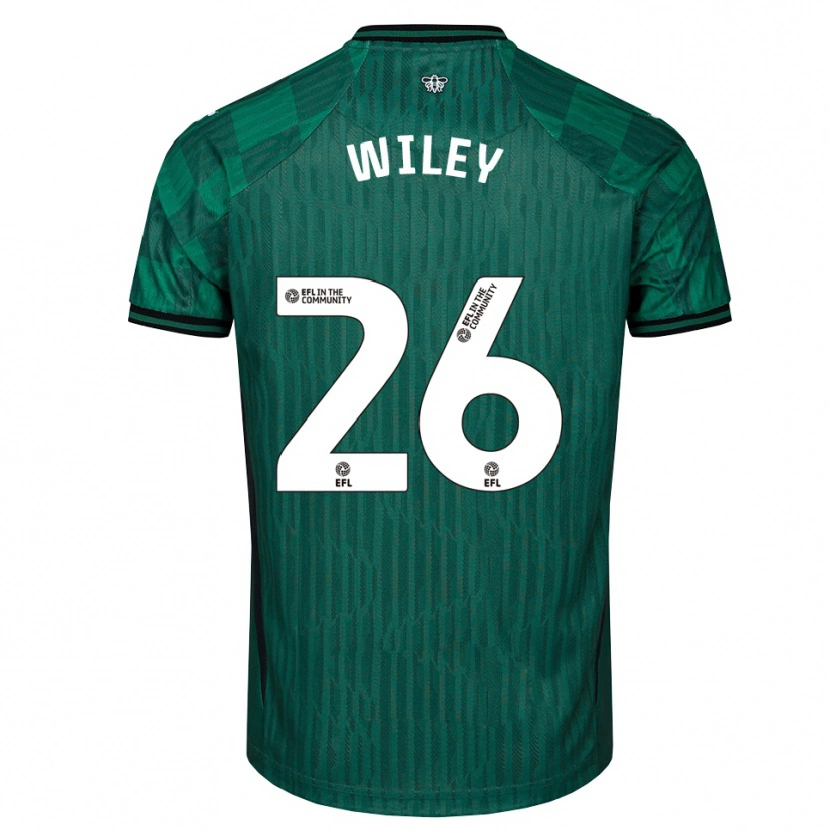 Danxen Kinder Caleb Wiley #26 Grün Schwarz Auswärtstrikot Trikot 2025/26 T-Shirt Schweiz