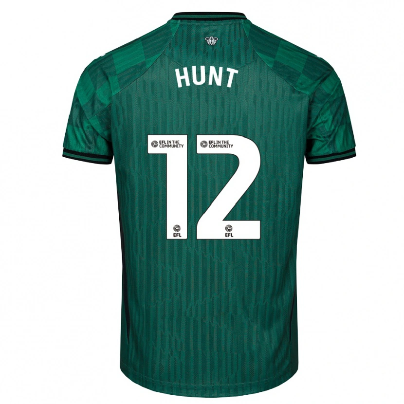 Danxen Kinder Conrad Hunt #12 Grün Schwarz Auswärtstrikot Trikot 2025/26 T-Shirt Schweiz