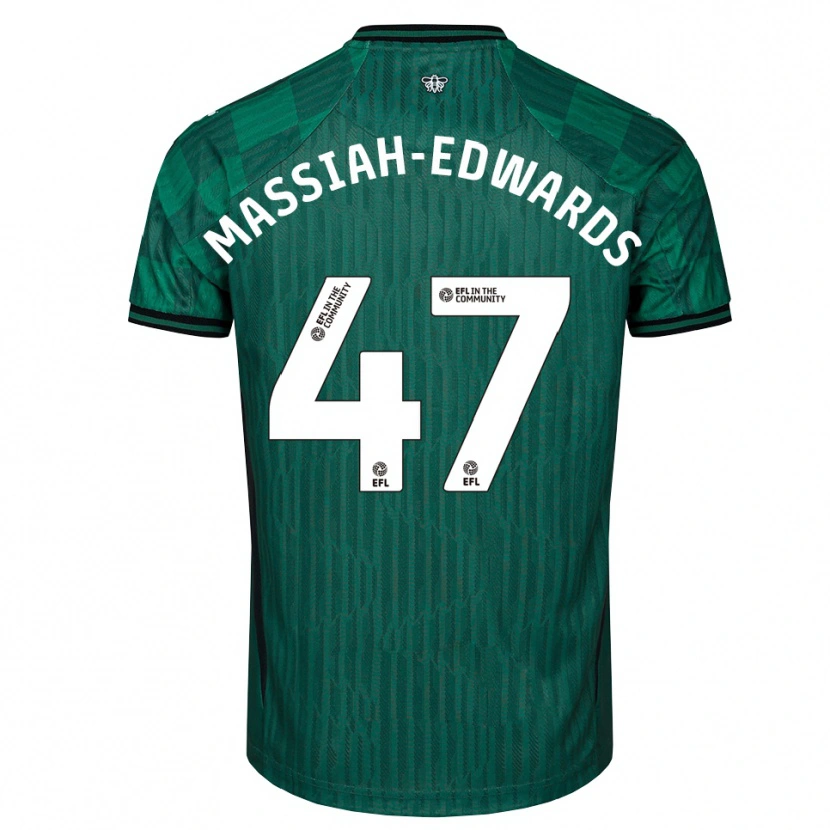 Danxen Kinder Zavier Massiah-Edwards #47 Grün Schwarz Auswärtstrikot Trikot 2025/26 T-Shirt Schweiz