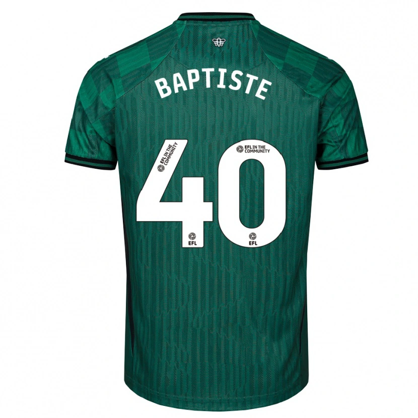Danxen Kinder Bianca Baptiste #40 Grün Schwarz Auswärtstrikot Trikot 2025/26 T-Shirt Schweiz