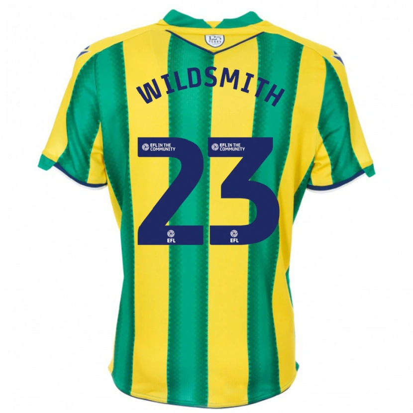 Danxen Kinder Joe Wildsmith #23 Gelb Grün Auswärtstrikot Trikot 2025/26 T-Shirt Schweiz