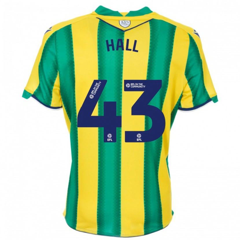 Danxen Kinder Reece Hall #43 Gelb Grün Auswärtstrikot Trikot 2025/26 T-Shirt Schweiz