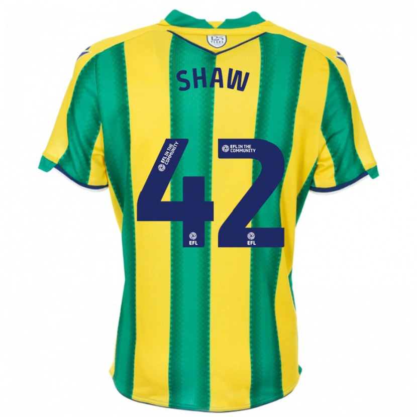 Danxen Kinder Josh Shaw #42 Gelb Grün Auswärtstrikot Trikot 2025/26 T-Shirt Schweiz