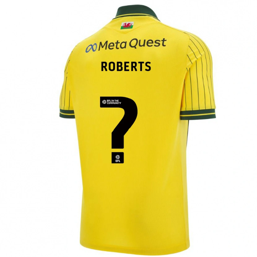 Danxen Kinder Hari Roberts #0 Gelb Grün Auswärtstrikot Trikot 2025/26 T-Shirt Schweiz