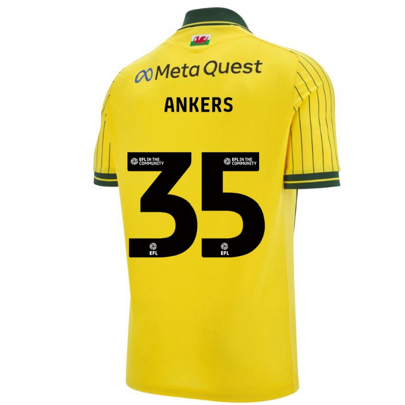 Danxen Kinder Chloe Ankers #35 Gelb Grün Auswärtstrikot Trikot 2025/26 T-Shirt Schweiz