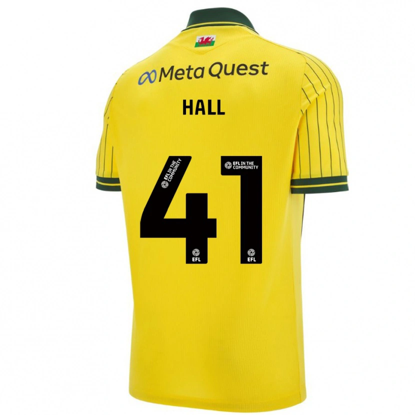 Danxen Kinder Liam Hall #41 Gelb Grün Auswärtstrikot Trikot 2025/26 T-Shirt Schweiz