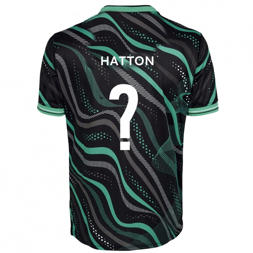 Danxen Kinder Will Hatton #0 Schwarz Grün Auswärtstrikot Trikot 2025/26 T-Shirt Schweiz