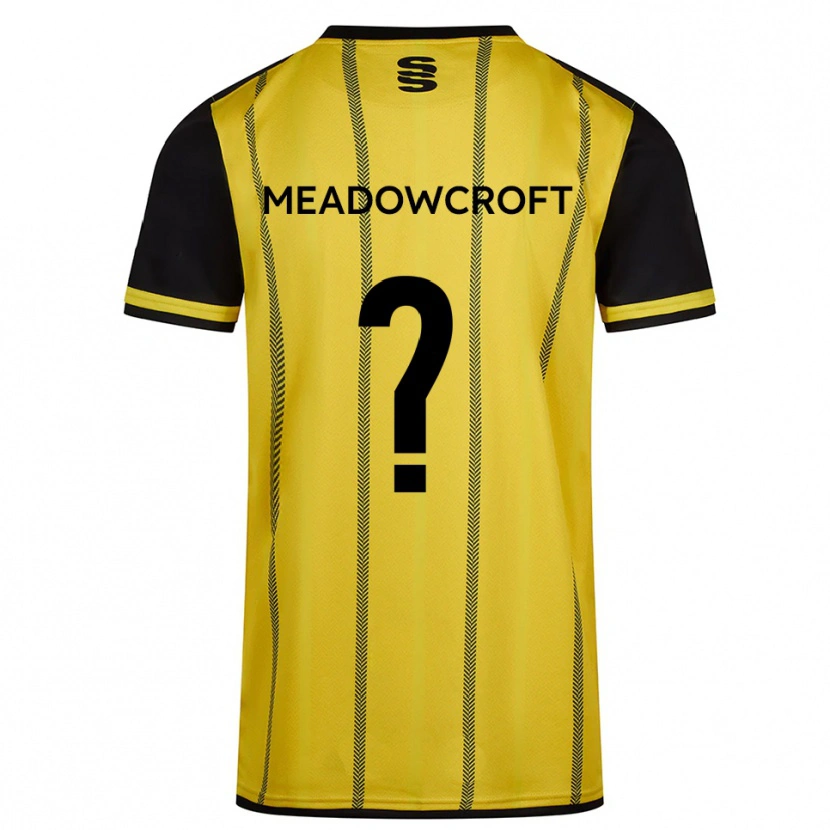 Danxen Kinder Cullen Meadowcroft #0 Gelb Schwarz Auswärtstrikot Trikot 2025/26 T-Shirt Schweiz