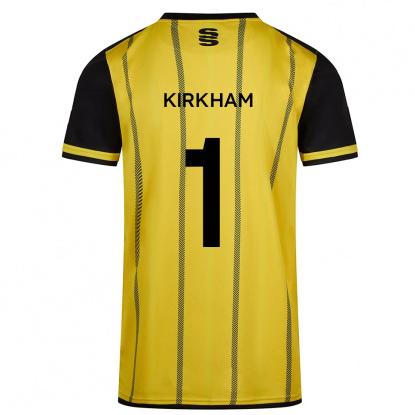 Danxen Kinder Skye Kirkham #1 Gelb Schwarz Auswärtstrikot Trikot 2025/26 T-Shirt Schweiz