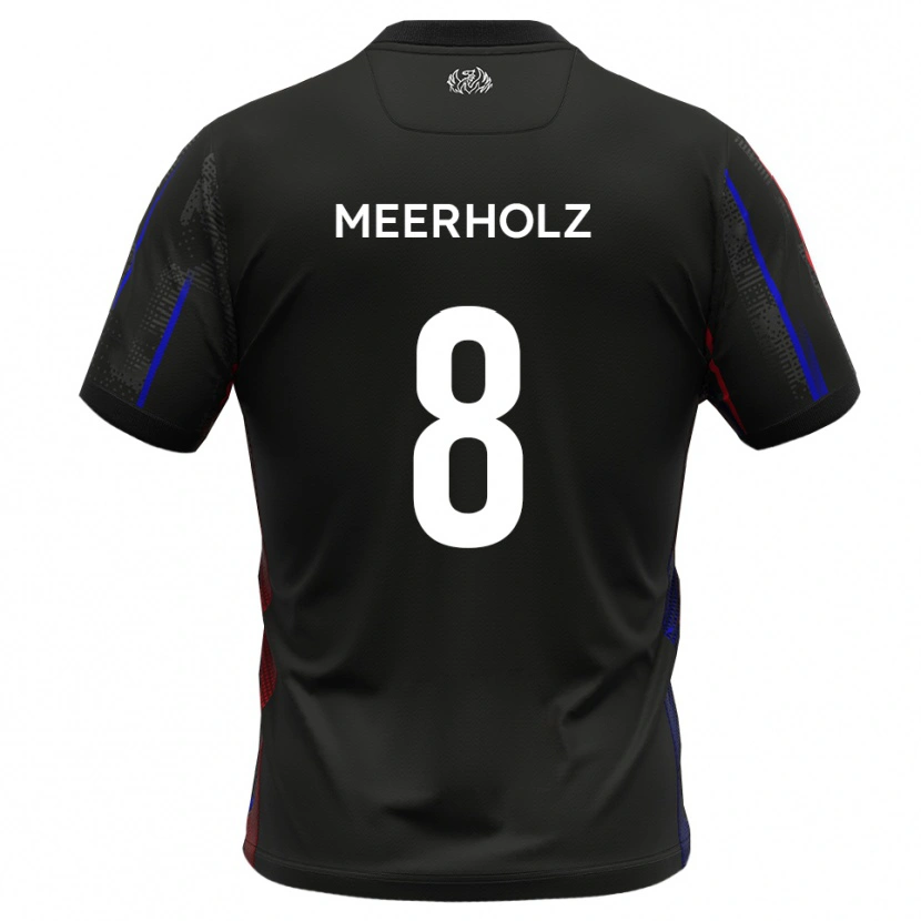 Danxen Kinder Jed Meerholz #8 Schwarz Rot Auswärtstrikot Trikot 2025/26 T-Shirt Schweiz