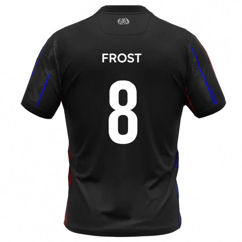Danxen Kinder Tyler Frost #8 Schwarz Rot Auswärtstrikot Trikot 2025/26 T-Shirt Schweiz