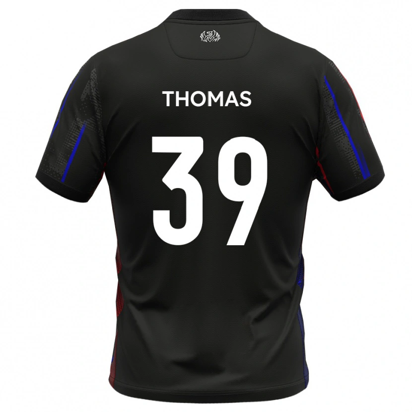 Danxen Kinder Kwame Thomas #39 Schwarz Rot Auswärtstrikot Trikot 2025/26 T-Shirt Schweiz