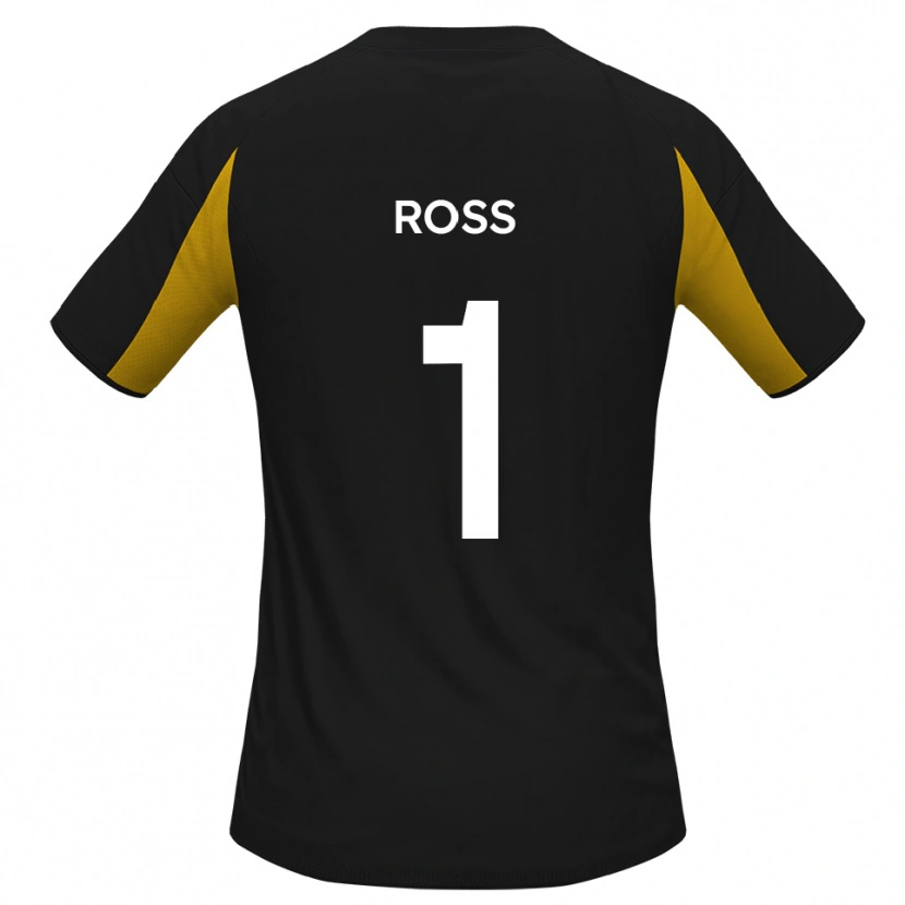 Danxen Kinder Ethan Ross #1 Schwarz Gelb Auswärtstrikot Trikot 2025/26 T-Shirt Schweiz