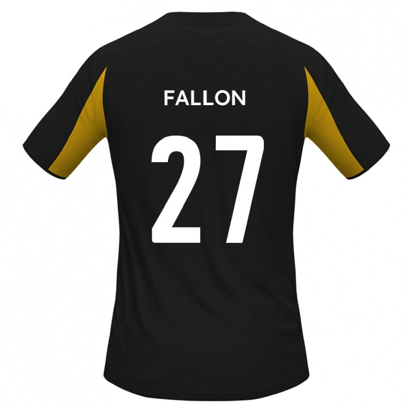 Danxen Kinder Louie Fallon #27 Schwarz Gelb Auswärtstrikot Trikot 2025/26 T-Shirt Schweiz